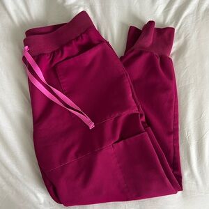 Figs Magenta Jogger Pants - Size M/P